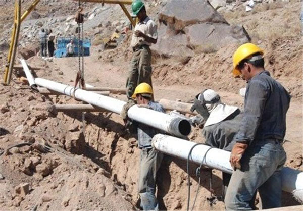 عملیات پروژه گاز رسانی به شهرستان سیریک