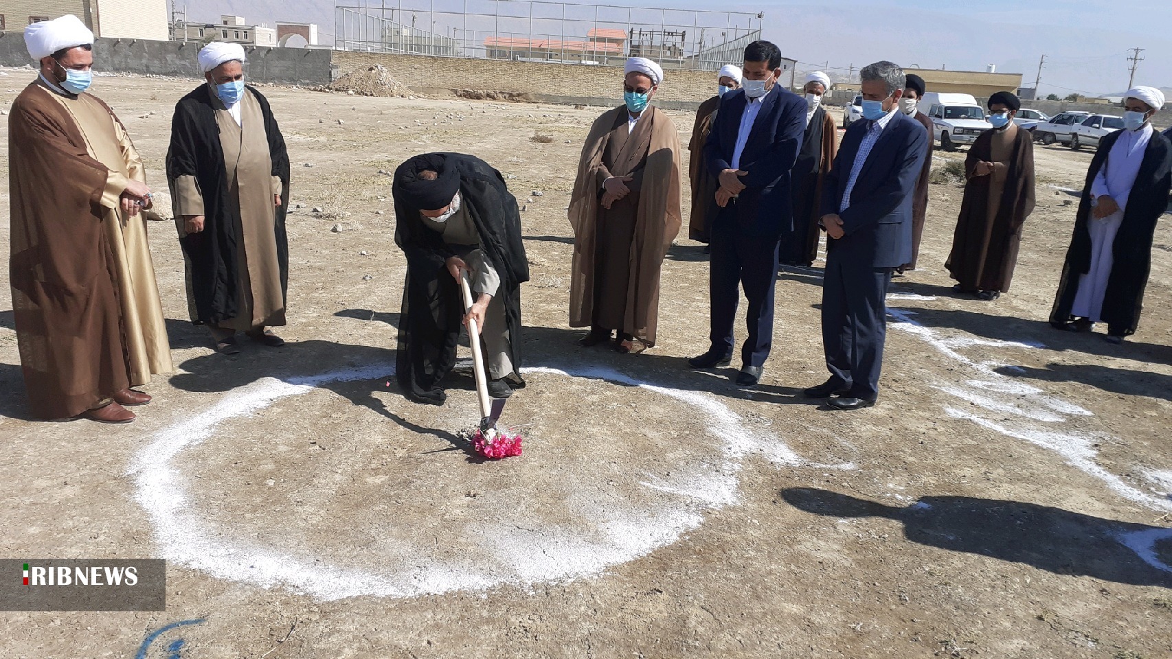 کلنگ زنی ساختمان جدید حوزه علمیه دهدشت