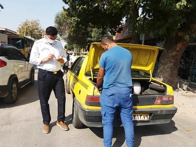  ۶۲ راننده تاکسی متخلف در قزوین جریمه شدند