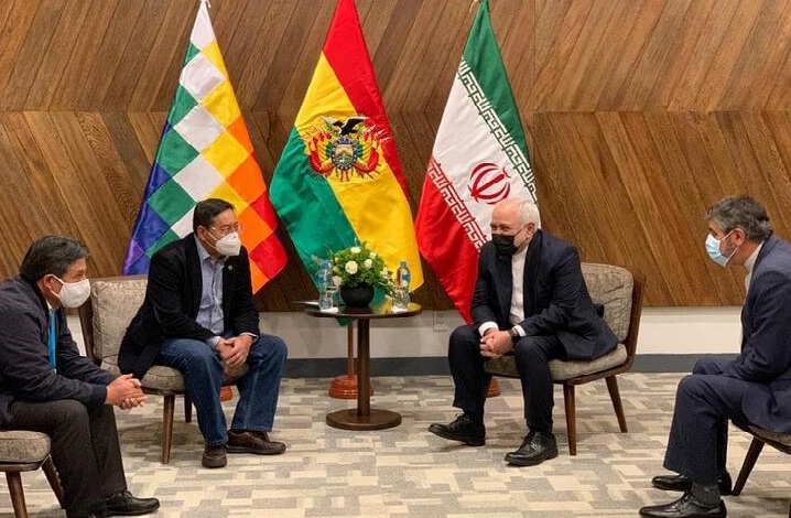 دیدار وزیر خارجه ایران با رئیس جمهور جدید بولیوی