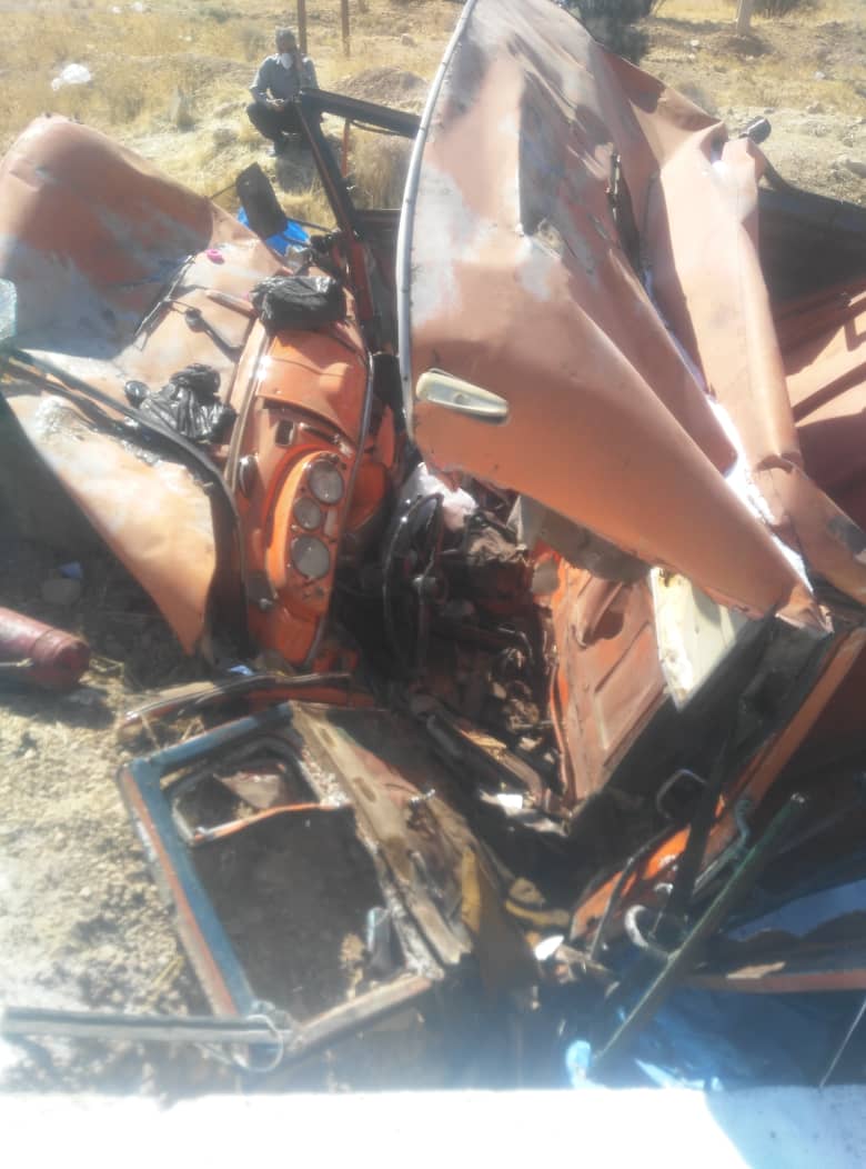 مرگ راننده پس از سقوط وحشتناک کامیون از پل