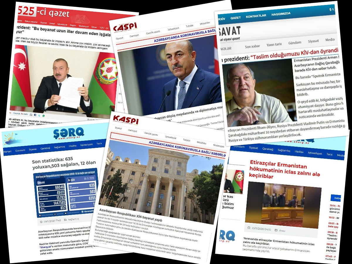 مهمترین عناوین امروز روزنامه‌های جمهوری آذربایجان