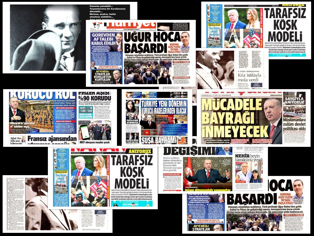 عناوین روزنامه‌های امروز ترکیه