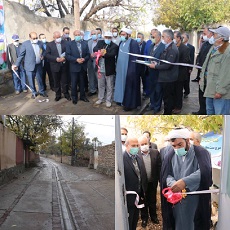 افتتاح مسکن‌های بازسازی شده سیل ۹۸ در زرندیه