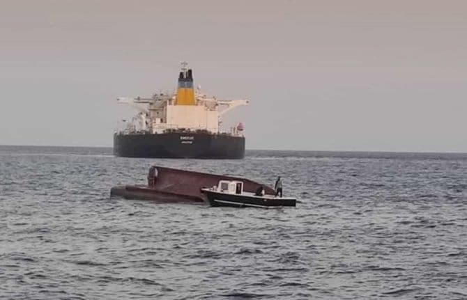 برخورد کشتی یونانی به قایق ترکیه در دریای مدیترانه