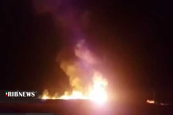 انفجار تانکر سوخت در محور سنندج-سروآباد