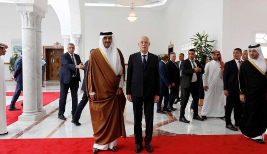 قیس سعید: خواهان توسعه روابط و همکاری با قطر هستیم