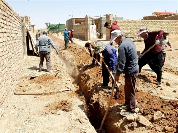 مشکل آب آشامیدنی روستای آهارمشکین رفع شد
