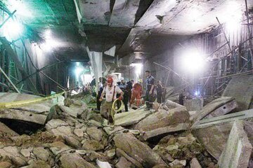 مرگ ۳ کارگر در ایستگاه متروی در حال ساخت
