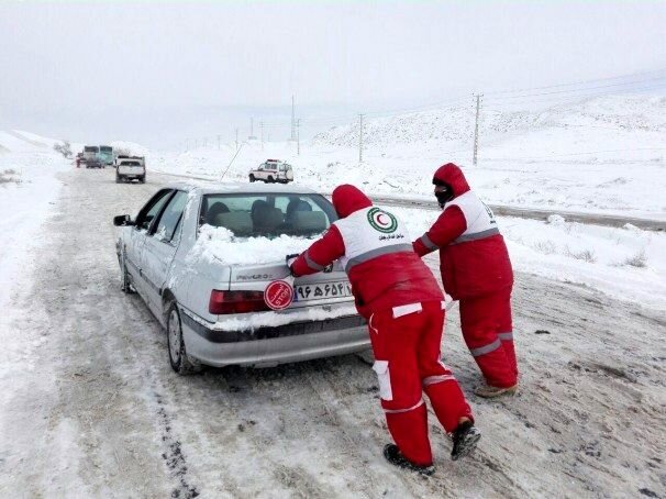 آماده باش زمستانی امدادگران هلال احمر