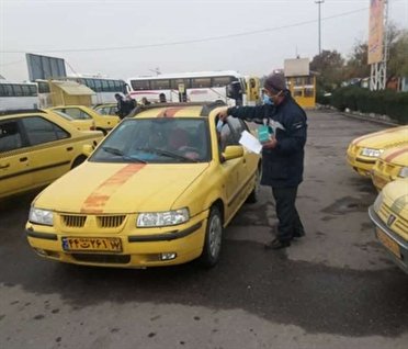 توزیع دوهزار ماسک بین رانندگان در ارومیه