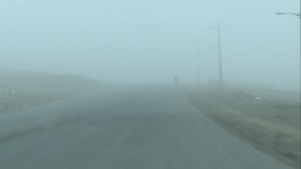 مه آلودی جاده‌های زنجان