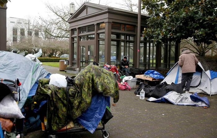 آغاز فصل زمستان و تشدید بحران بی‌خانمان‌ها در آمریکا