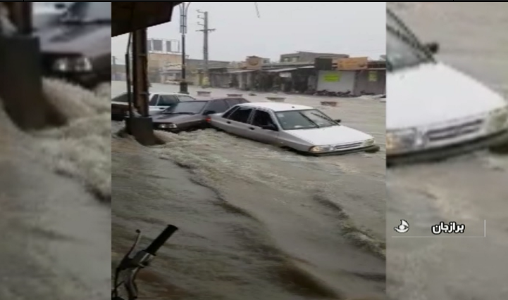 آبگرفتگی شدید و سیلابی شدن مسیل‌ها در مناطق مرکزی و شمالی استان بوشهر