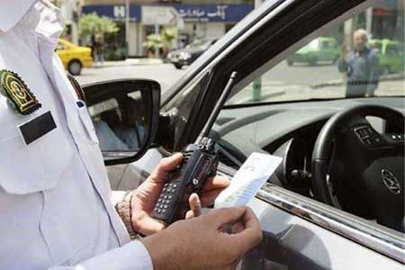 اعمال قانون رانندگان به علت رعایت نکردن پروتکل‌های بهداشتی
