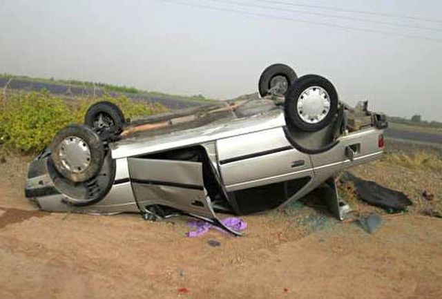 یک کشته در واژگونی خودرو در فیروزه