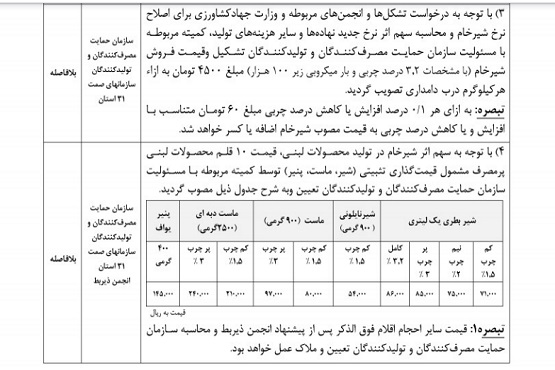 قیمت جدید هدیه سلامتی به بدن