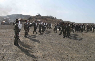 برگزاری رزمایش نظامی بسیج سپاه در بخش رویدر