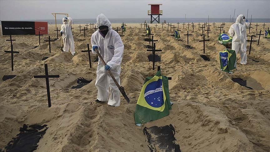 ثبت ۸۲۳ مورد مرگ جدید کرونایی در برزیل