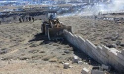 رفع تصرف ۲ هزار مترمربع از اراضی ملی منطقه حفاظت شده قیصری