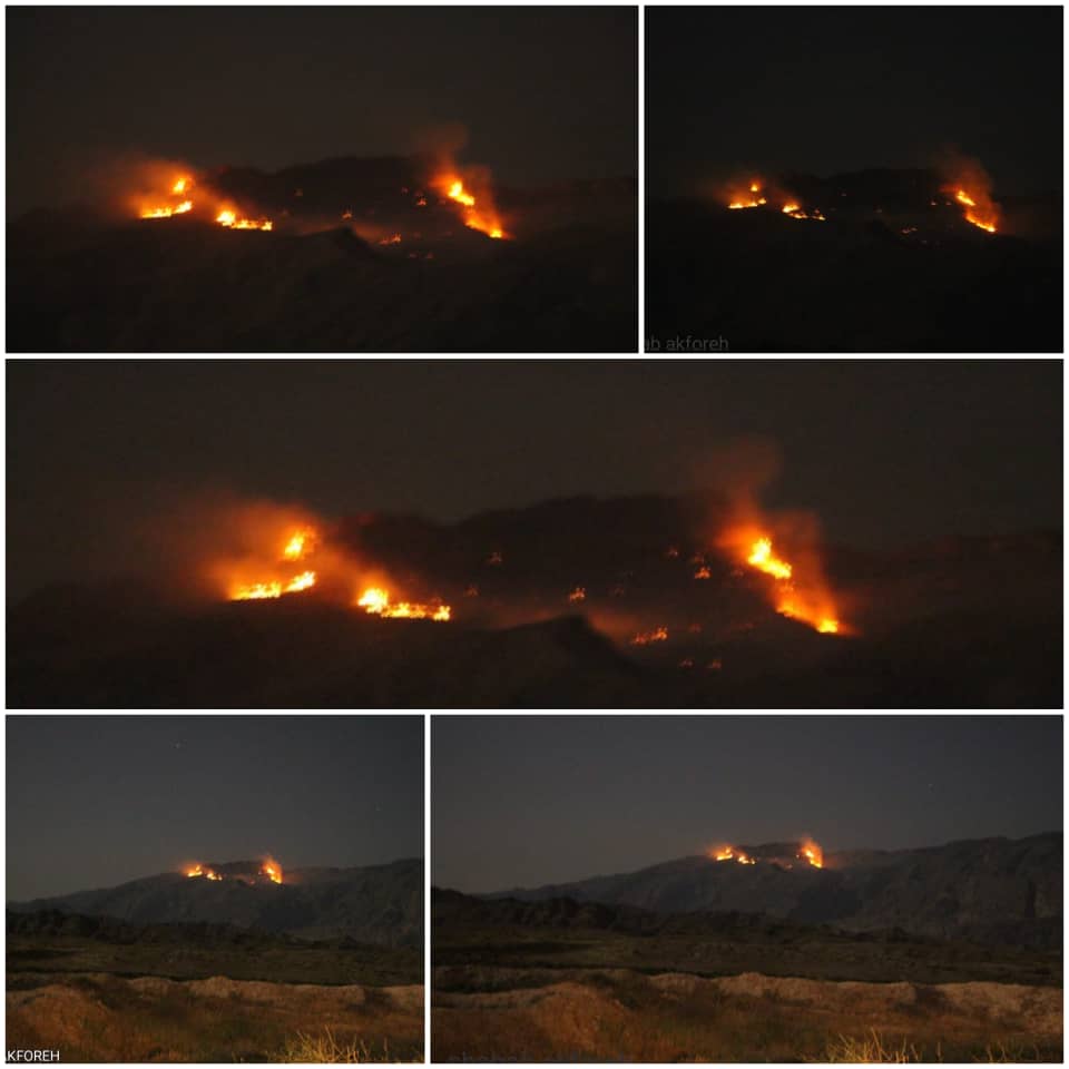 تلاش برای خاموش کردن آتش در ارتفاعات کردلان ادامه دارد