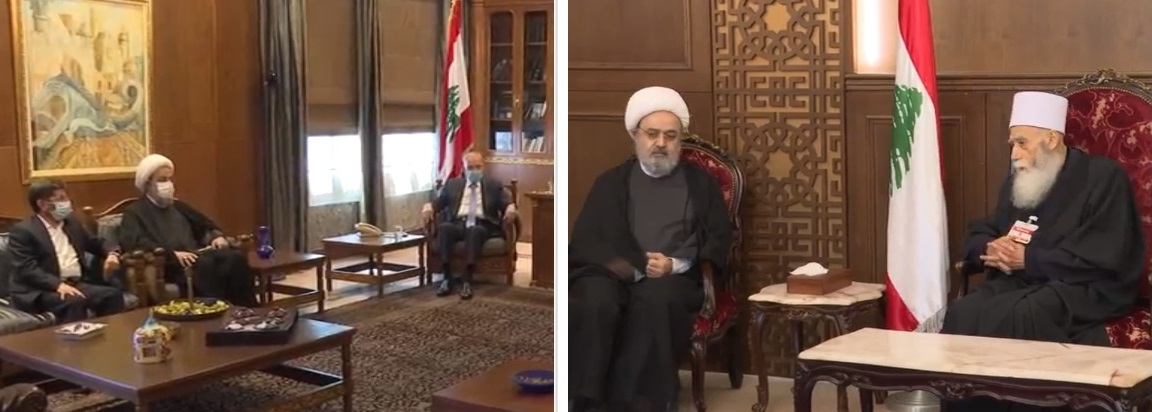 دیدار حجت الاسلام شهریاری با رئیس مجلس لبنان و رهبر دروزیان