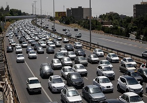 ترافیک سنگین در جاده های استان قزوین + فیلم