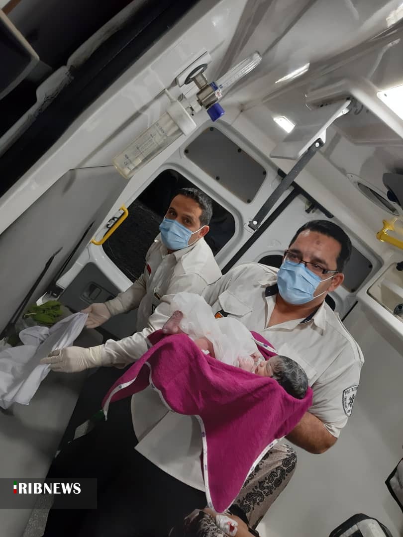۲ زایمان موفق آمبولانسی طی یک ساعت در الهایی اهواز