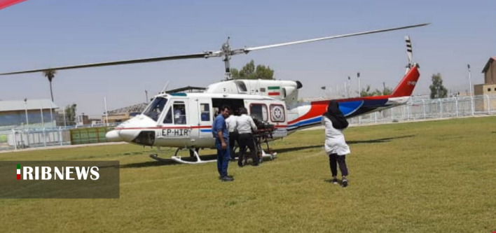 نجات جان کودک ایذه‌ای توسط بالگرد اورژانس