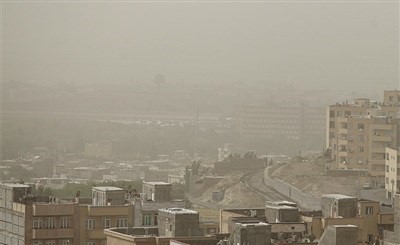 آلودگی هوای تبریز با پدیده گرد و غبار