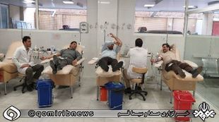 فعالیت  مرکز اهدای خون حضرت روح‌الله در ایام نوروز