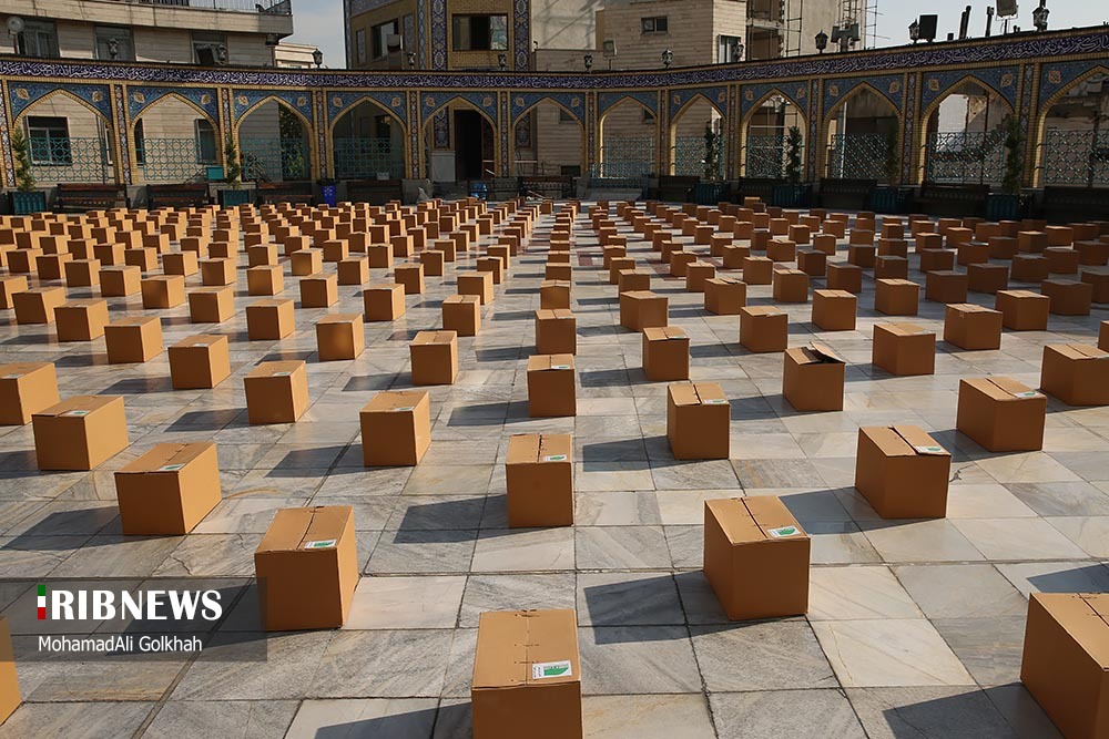 تهیه ۱۱۰۰ بسته کمک معیشتی در آستان امامزاده صالح