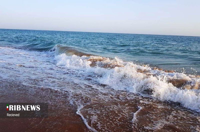 وزش باد و مواج بودن دریا در خلیج فارس