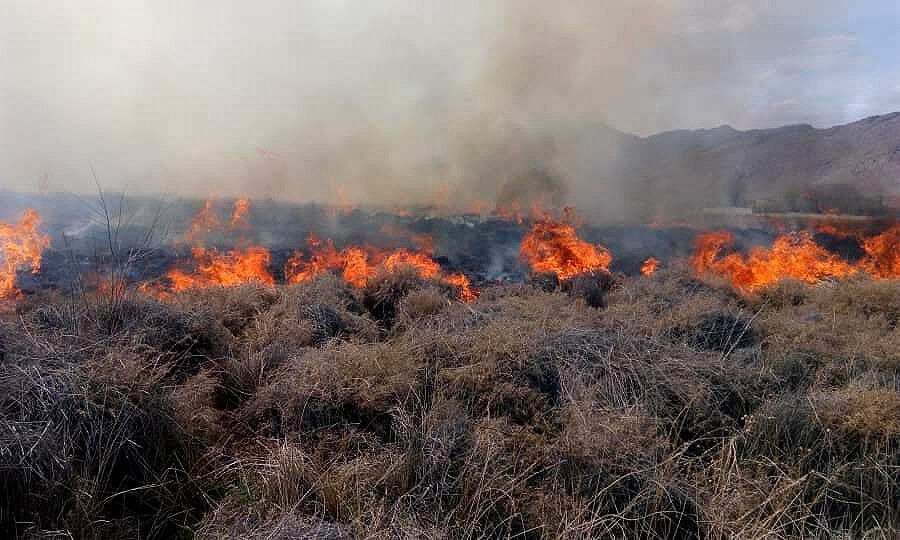 مهار آتش سوزی در مراتع اقلید