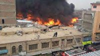 آتش سوزی گسترده در غرب شهر کابل