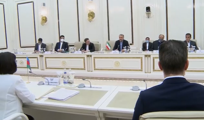 دیدار امیرعبدالهیان با رئیس مجلس ملی جمهوری آذربایجان