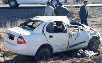 واژگونی تیبا با یک کشته در زنجان