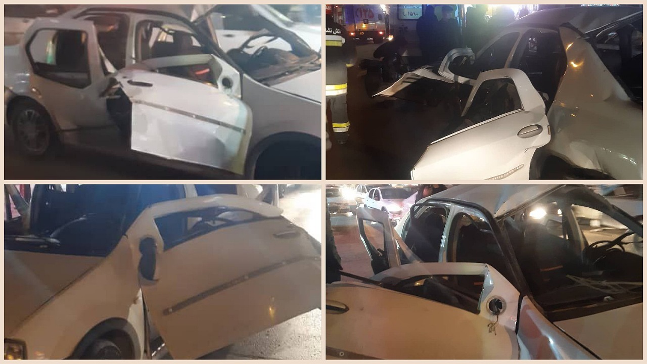 انفجار خودروی ال ۹۰ در خیابان جی اصفهان