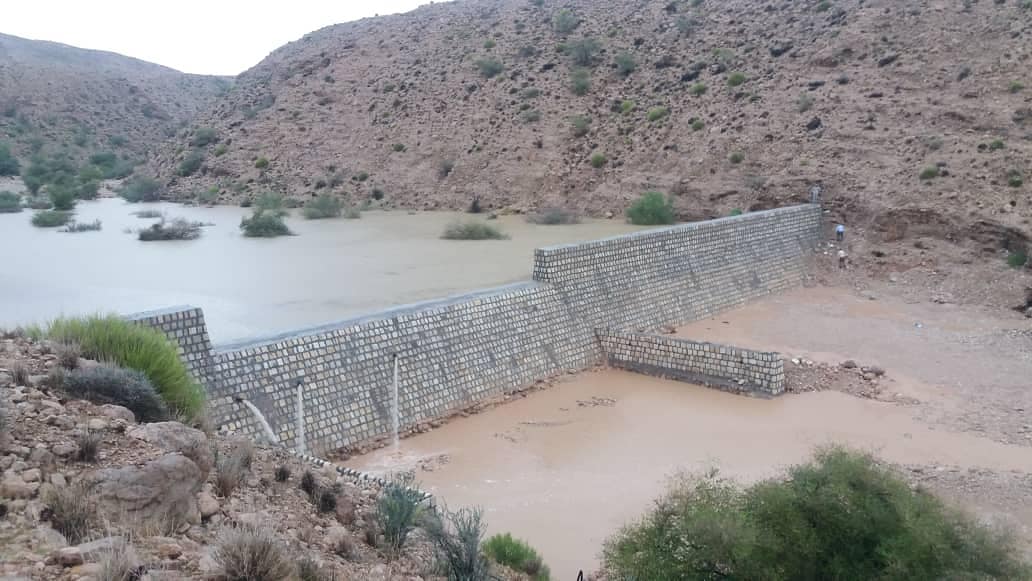 آبگیری صد درصدی سازه‌های آبخیزداری شهرستان رودان