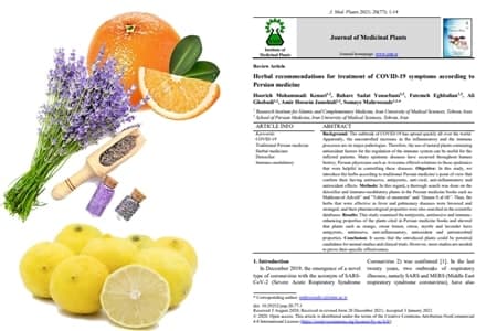 توصیه‎‌های گیاهی برای درمان علائم کووید ۱۹ بر مبنای طب ایرانی