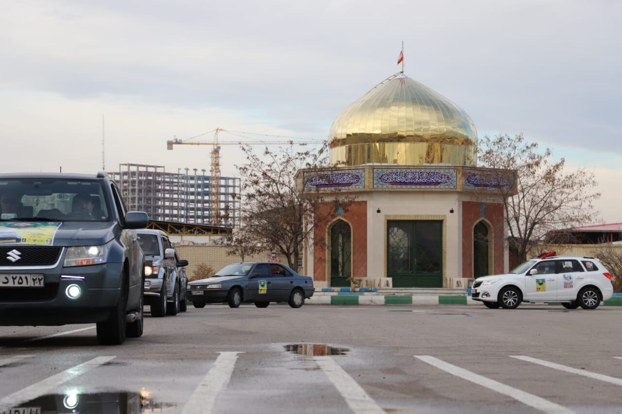 عزیمت ۱۰۰ اتومبیلران قزوینی برای زیارت مرقد شهید سلیمانی