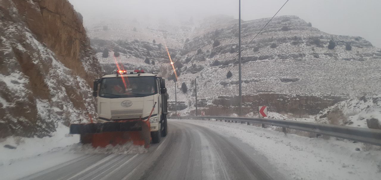 کولاک شدید در محور قوچان به درگز