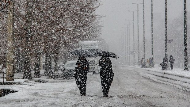 بارش برف در  ۱۳ منطقه استان سمنان