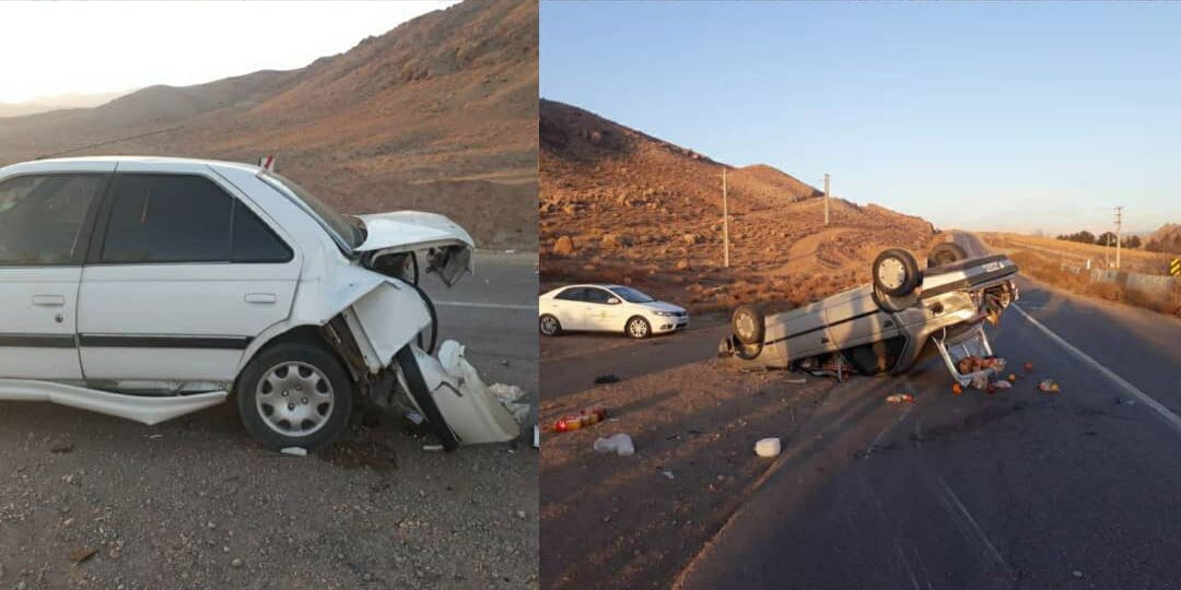 جاده دامغان - فولاد محله محور پر تصادف استان سمنان