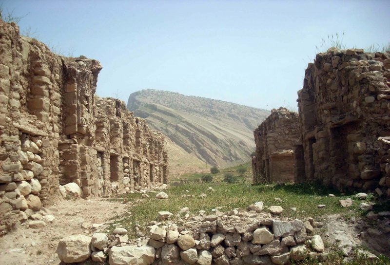مرمت بافت تاریخی روستای بنه وار در لالی
