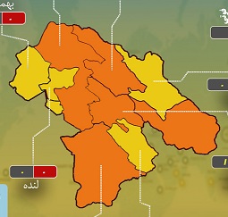 افزایش شهر‌های نارنجی کرونایی در کهگیلویه و بویراحمد