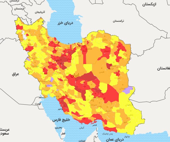 وضعیت خطر کرونا در استان سمنان حادتر شد