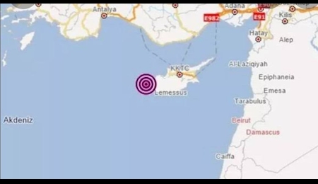 زلزله نسبتا شدید در آنتالیای ترکیه