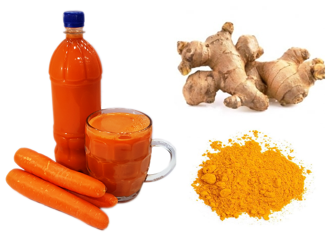 آب هویج با زنجبیل و زردچوبه؛ ترکیب سلامتی