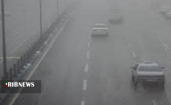 آزاد راه های زنجان مه آلود